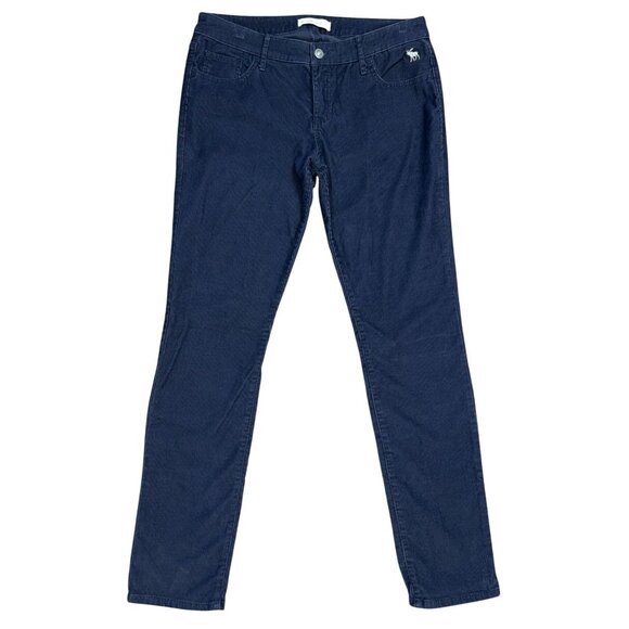 Abercrombie & Fitch Pants - Abercrombie & Fitch Mid-Rise Corduroy Skinny Jeans in Navy Size 8